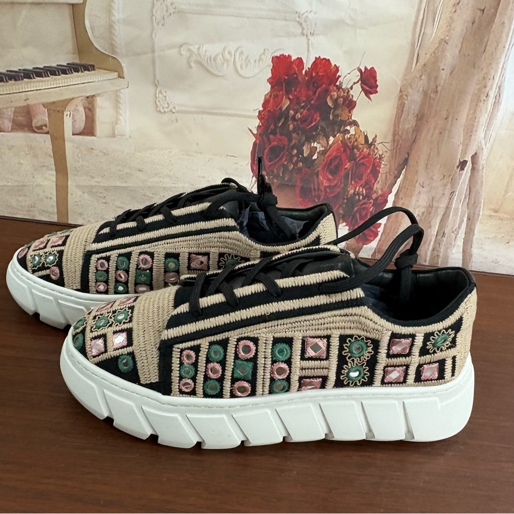 SOLD NEW Free People Catch me if You Can Sneakers - Picture 4 of 10